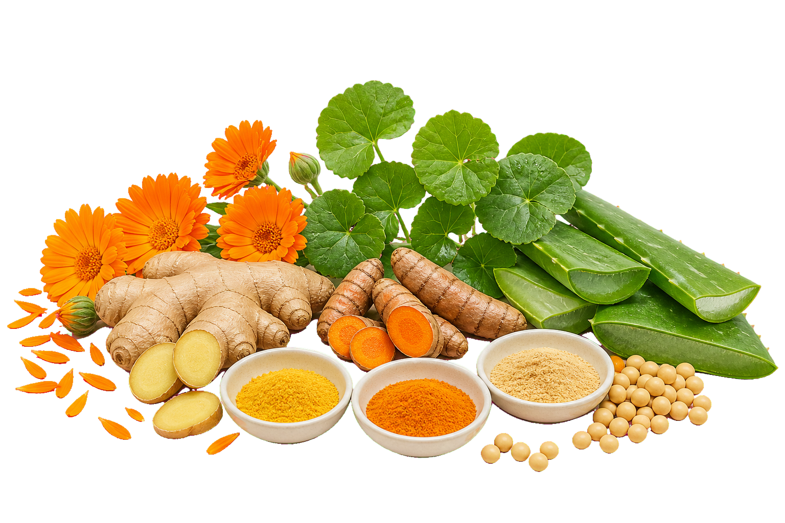 Botanical and ingredient-inspired composition